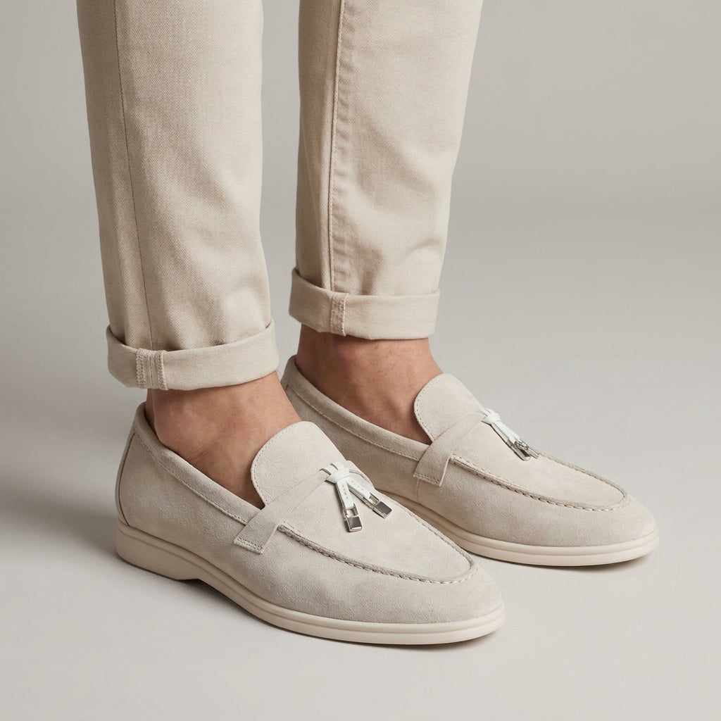 Mocassin en Daim Beige à Gland