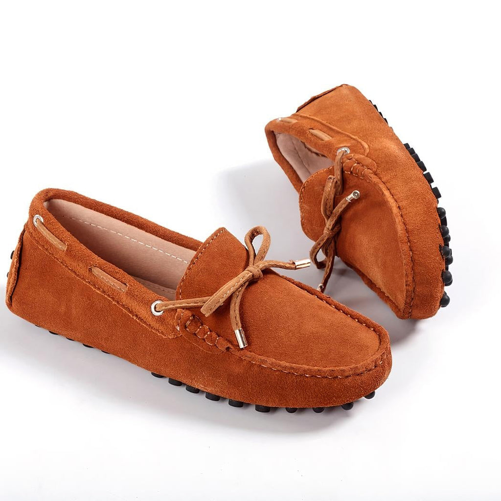 Mocassins pour Femme Souples en Daim
