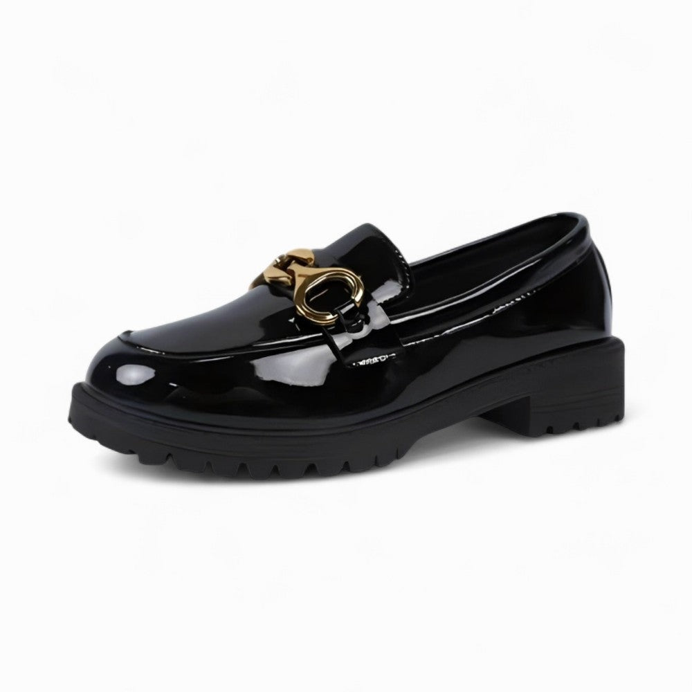 Mocassins pour Femme à Plateforme de Style Britannique