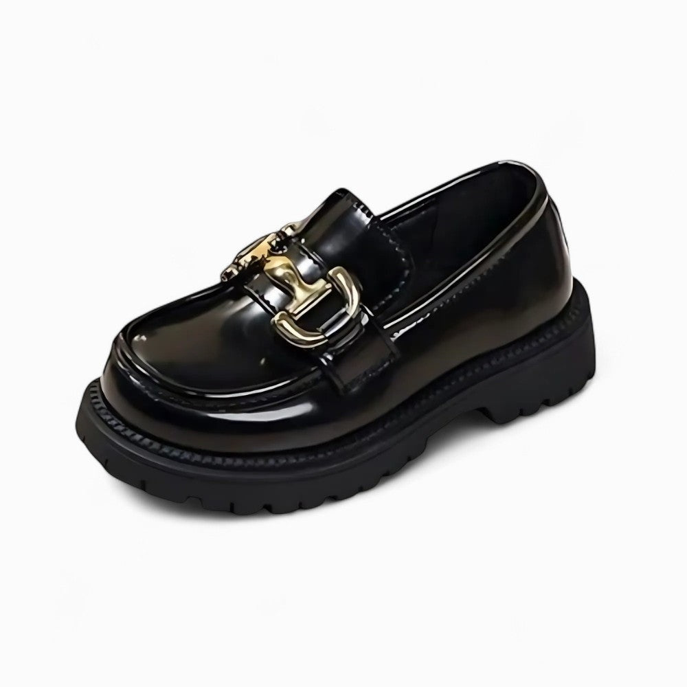 Mocassins Vernis avec une Chaîne Brillante pour Fille Image