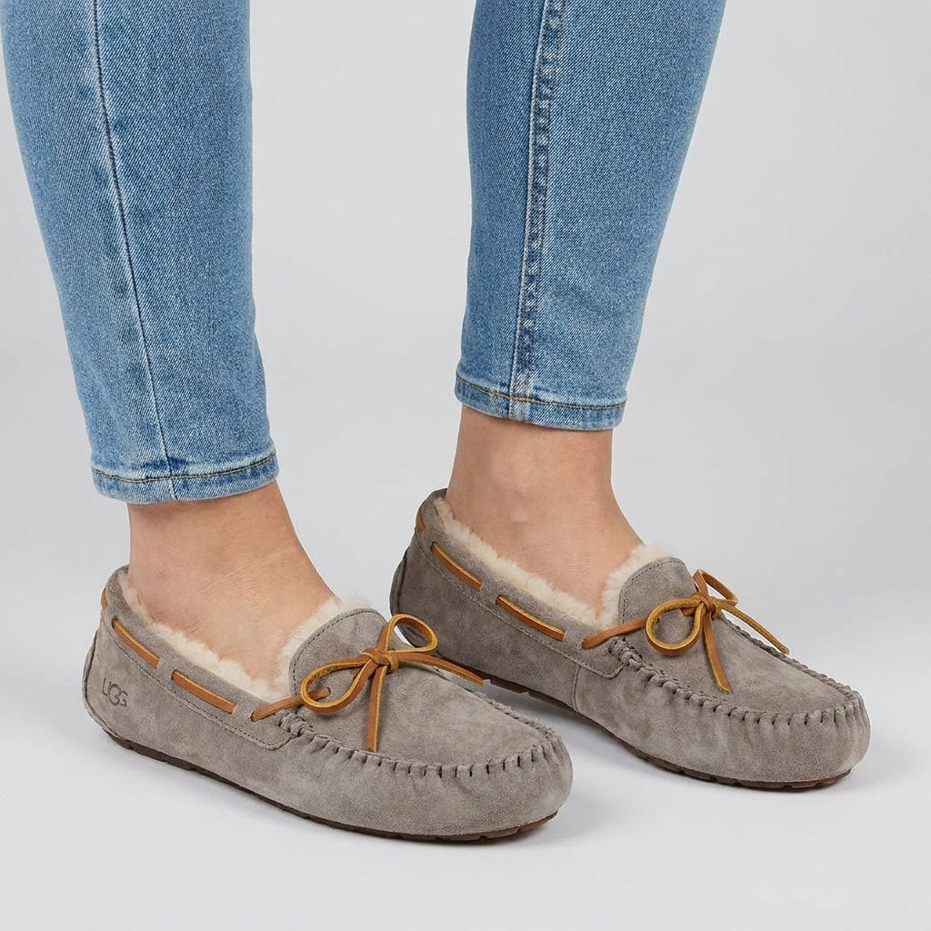 Mocassins en Daim Fourrés