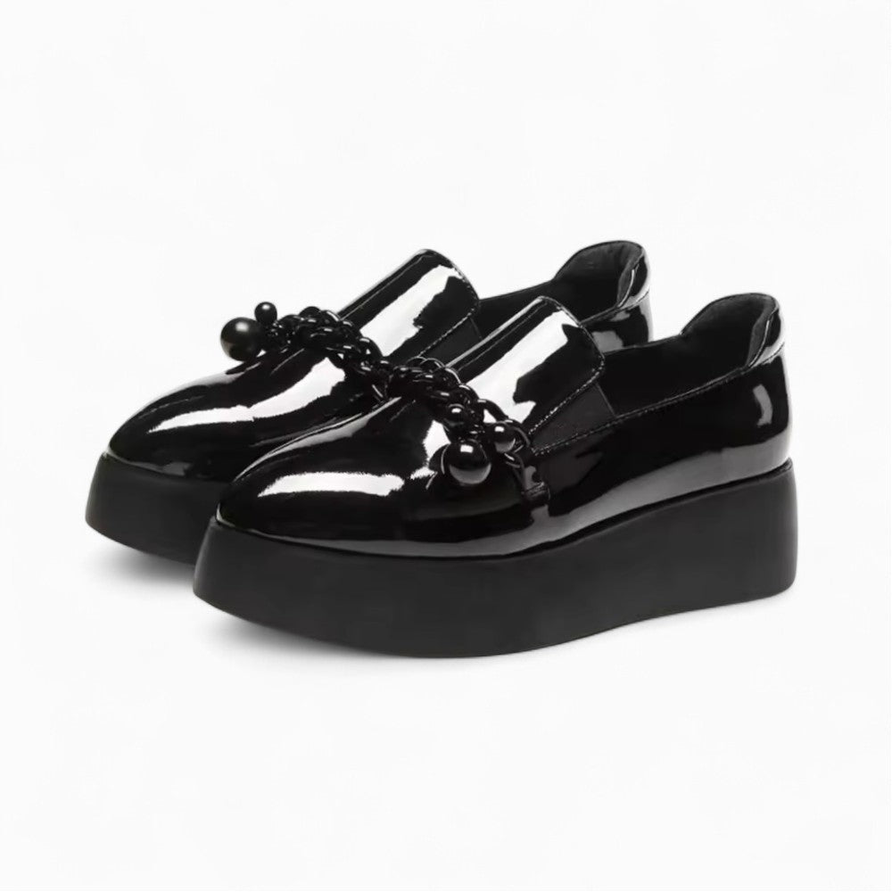 Mocassins à Plateforme à Chaîne Métallique Image