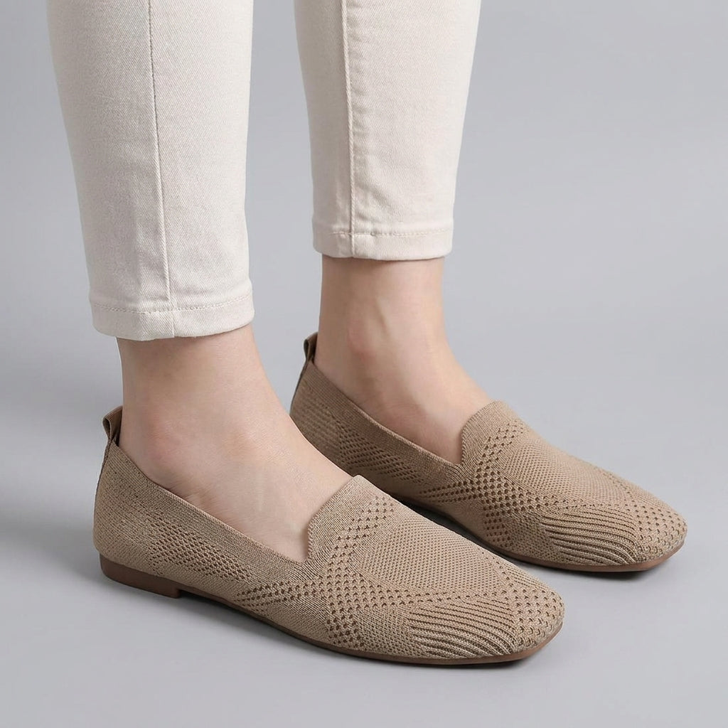 Mocassins pour Femme Souples en Maille