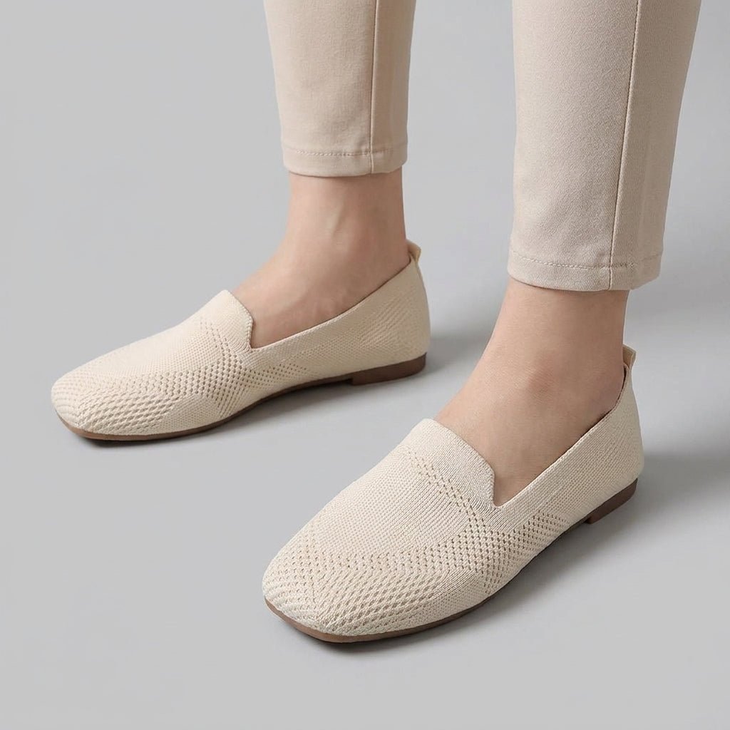 Mocassins pour Femme Souples en Maille