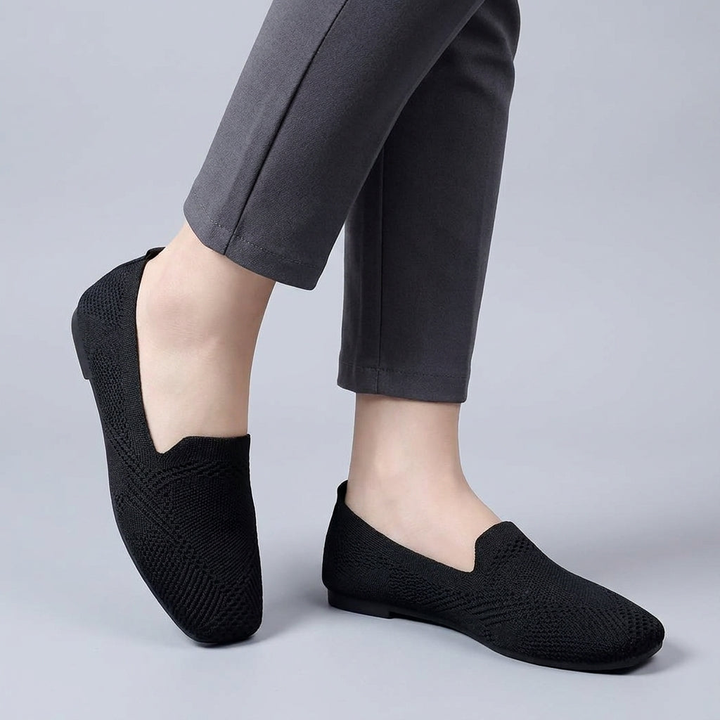 Mocassins pour Femme Souples en Maille